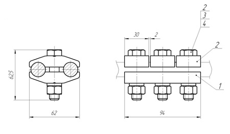 Зажим плашечный ПА-4-1