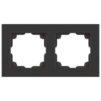 Рамка 2-м СП Accent 6-502-07 графит Intro Б0063773