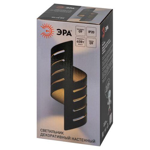 Светильник WL48 BK G9 IP20 настенный черн. Эра Б0059818