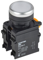 Кнопка d22мм 1НО+1НЗ MASTER бел. IEK MI-BT60-11-3-22-K01