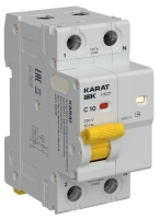 Устройство защиты от дугового пробоя (УЗДП) 1P+N C 10A с авт. выкл. KARAT IEK KA-DP11-1-010-C