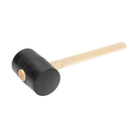 Киянка 1130г деревянная рукоятка резинов. черн. Kranz KR-12-8146