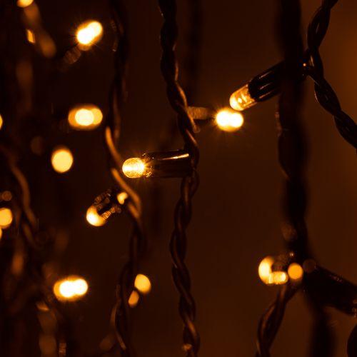 Гирлянда светодиодная "Бахрома" 2х0.7м 100LED желт. IP65 220В ERAPS-BZ1 Эра Б0060545