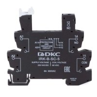 Колодка ультратонкая для реле RIS вх. напр. 230В AC/DC винт. клеммы DKC IRK-B-SC-5