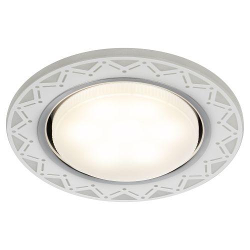 Светильник светодиодный точечный DK LD27 WH/WH GX53 декор со светодиод. подсветкой бел./бел. ЭРА Б0037388