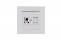 Розетка компьютерная CAT 5+гнездо Karea RIZZ бел. Makel 88001035