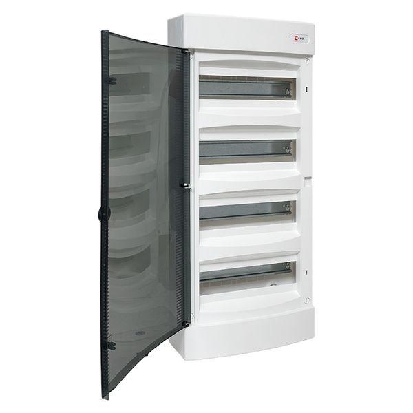 Щит распределительный навесной Unix 4х12мод. IP41 прозр. дверь PROxima EKF ux-4x12-n