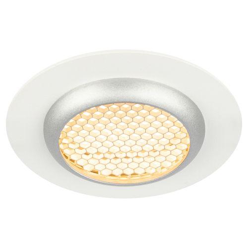 Светильник KL109 MR16 GU5.3 встраив. алюм. WH/SL бел./серебро матов. ЭРА Б0061829