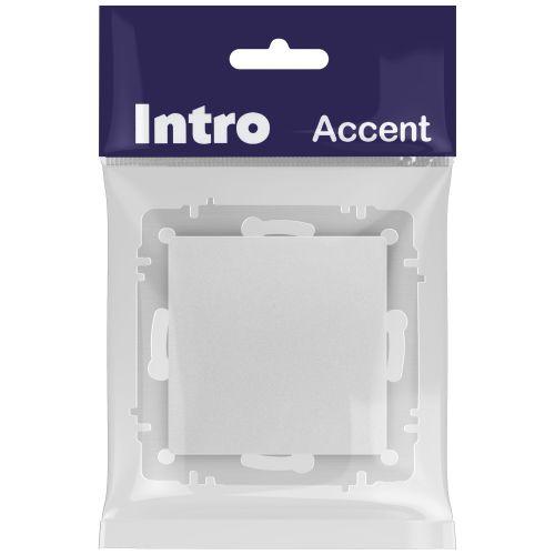 Переключатель перекрестный 1-кл. СП Accent 6-108-03 10А IP20 250В алюм. Intro Б0063583