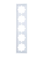 Рамка 5-мест. горизонт. ZIMA бел. LEZARD 704-0200-150