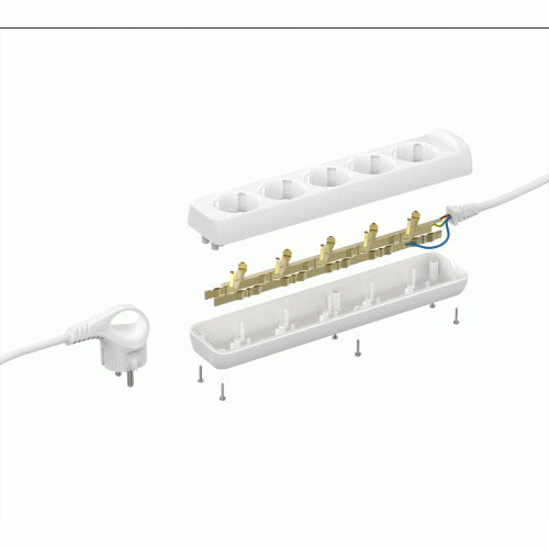 Удлинитель 5х3м с заземл. ПВС 3х1.5 16А U-5e-3m-3x1.5 Эра Б0044038