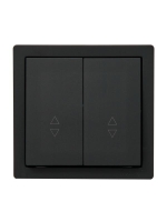 Выключатель 2-клав. проходной LETO черн. бархат LEZARD 752-4200-106