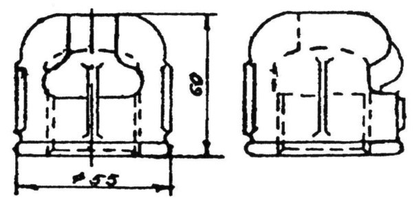 Муфта крепления трубы 1" к пестику КС-032