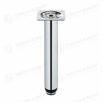 Ножка круглая регулируемая с винтом d30х200мм метал. хром (уп.1шт) Tech-Krep/Zitar 127485