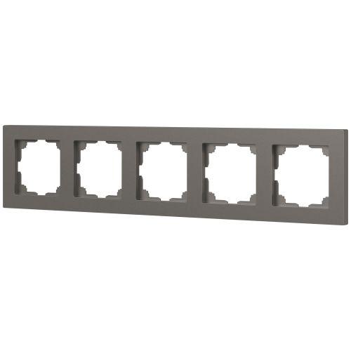 Рамка 5-м СП Accent 6-505-09 титан Intro Б0063739