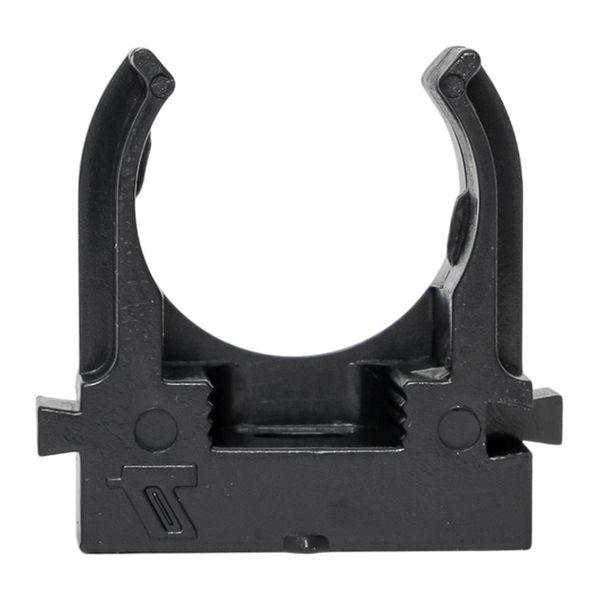 Держатель для труб (клипса) d20мм для монтажного пистолета черн. (уп.100шт) Plast EKF derjp-z-20-black