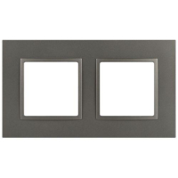 Рамка 2-м Elegance 14-5012-16 Classic для розеток и выключателей титан Эра Б0065825