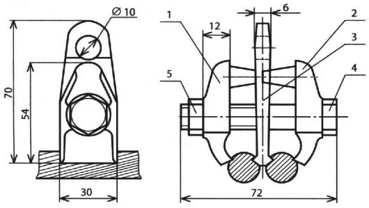 Зажим струновой шунтовой КС-047