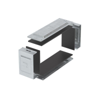 Комплект для обеспечения степени защиты IP44 в местах соединения секций лотков 200х100 цинк-ламель (аналог гор. оцинк.) DKC SIP01020HDZL