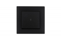 Выключатель проходной 1-клав. Karea RIZZ STAR чер. Makel 88054005