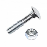 Болт мебельный с гайкой М6х50 DIN 603 оцинк. (уп.8шт) Tech-Krep/Zitar 108763