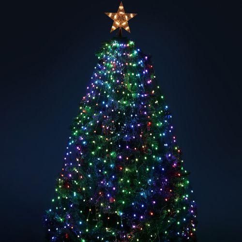 Гирлянда светодиодная "Нить со звездой на елку" 1.5м RGB управление через мобильное приложение ERASG -03 Эра Б0060434