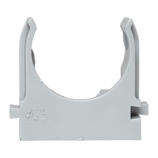Держатель для труб (клипса) d25мм для монтажн. пистолета сер. (уп.100шт) Plast EKF derjp-z-25