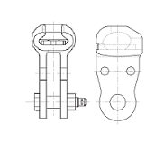 Ушко двухлапчатое У2-16-20