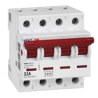 Выключатель нагрузки модульный 4п 32А OptiDin BM63PL-432-УХЛ3 (ВМ63PL) КЭАЗ 328174