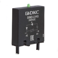 Модуль индикации и защиты LED зел.+варистор (A1+) 240В AC/DC DKC BIMD-LV4G