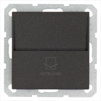 Выключатель карточный 10А IP20 отельный механизм антрацит Jasmart G6209B