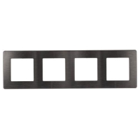 Рамка 4-м 12-5104-12 сатин графит Эра Б0052535