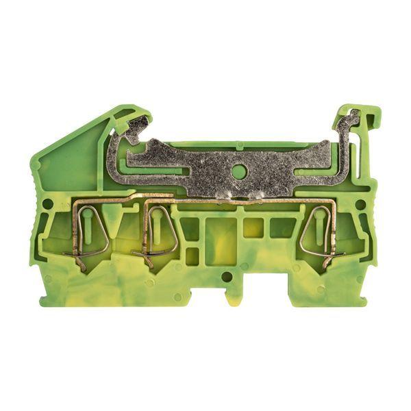 Колодка клеммная ST-2.5 3 вывода земля пружинная EKF plc-jxb-st-2.5-3-pen