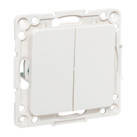 Переключатель проходной 2-кл. Стокгольм 10А винтов. клеммы механизм бел. PROxima EKF EYV10-027-20