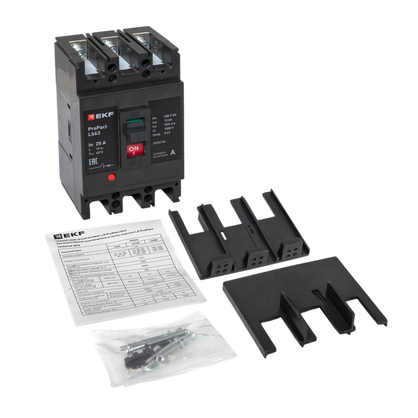 Выключатель автоматический 3п 25А 15кА LS63 ProPact EKF mccb-63-15-3-25-ls