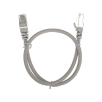 Патч-корд F/UTP кат.6 RJ45-RJ45 26AWG LSZH 0.5м сер. Rexant 02-0210-05