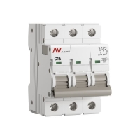 Выключатель автоматический модульный 3п C 16А 10кА AV-10 AVERES EKF mcb10-3-16C-av