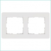 Рамка 2-м G-Flex бел. глянцевый Jasmart G1102W