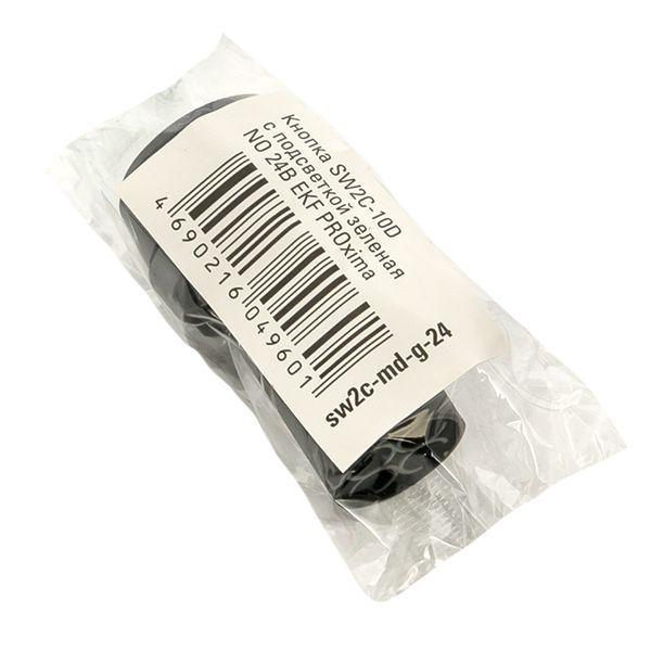 Кнопка SW2C-10D с подсветкой зел. NO 24В EKF sw2c-md-g-24