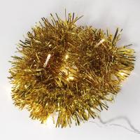 Гирлянда светодиодная "Мишура" 1.5м 10LED зол. тепл. бел. 0.1Вт IP20 провод прозр. ПВХ элементы питания 2хAA (не в компл.) Neon-Night 304-012