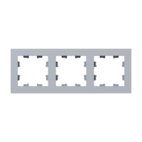 Рамка 3-м Эпика пластик алюм. EKF UP1-FPA-03