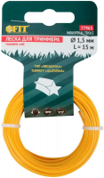 Леска для садовых триммеров "Звездочка" 1.5ммх15м FIT 77965