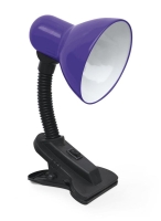Светильник настольный СНП 21Ф 40Вт E27 230В под лампу на прищепке с подвесом фиолет. IN HOME 4690612046990