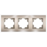 Рамка 3-м Афина стеклянная шампань UNIVersal 2280