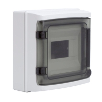 Щиток настенный 8мод. IP65 с дверцей с клеммн. блоком 63А сер. DKC RB08W6TGD