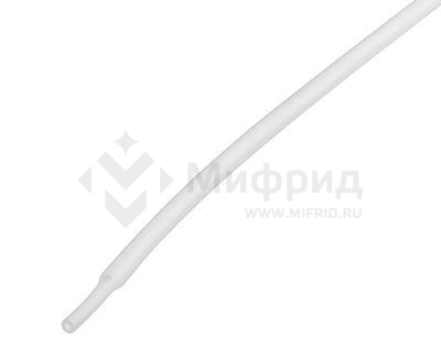 Трубка термоусадочная ТУТ нг 2.0/1.0 бел. 1м Rexant 20-2001