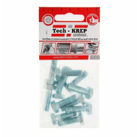 Болт с шестигранной головкой М8х25 DIN 933 класс прочн. 8.8 оцинк. (пакет) (уп.12шт) Tech-Krep/Zitar 102968