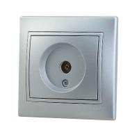 Розетка телевизионная оконечная TV СП Mira сер. металлик LEZARD 701-1010-130