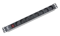 Блок евророзеток для 19дюйм шкафов 10А PDU-8P 8 розеток CABEUS 2402c