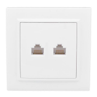 Розетка компьютерная 2-м СП Минск RJ45 бел. EKF ERK02-035-10